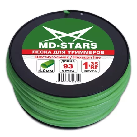 Леска для триммера HEXAGON LINE (шестиугольник) катушка 3,5ММХ122М купить в Магнитогорске