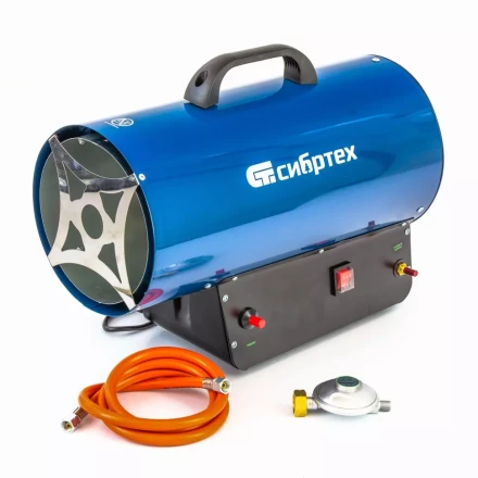 Газовая тепловая пушка СТГ-30, 30 кВт, 900 м3/ч, пропан-бутан Сибртех 96453 купить в Магнитогорске