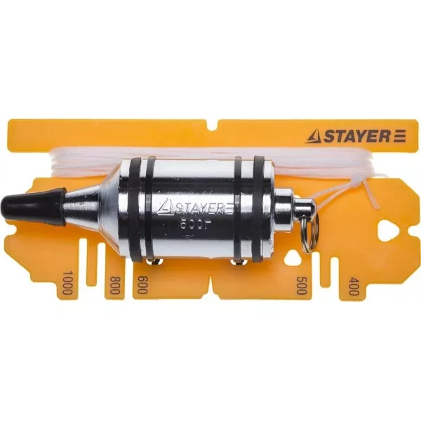 Отвес STAYER "PROFI" строительный со шнуром, с противоударными ободками, 500 г 06352-50 купить в Магнитогорске