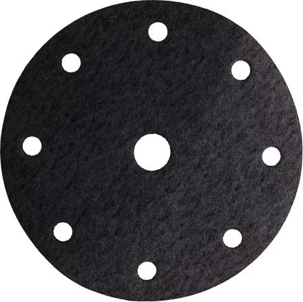 Круг шлифовальный URAGAN &quot;Универсальный водостойкий с покрытием стеарата цинка&quot; на липучке, 9 отв., P180, 150мм, 50шт 907-44114-180-50 купить в Магнитогорске