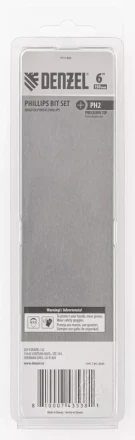 Набор бит, PH2x150 мм, 5 шт. Denzel 7711333 купить в Магнитогорске