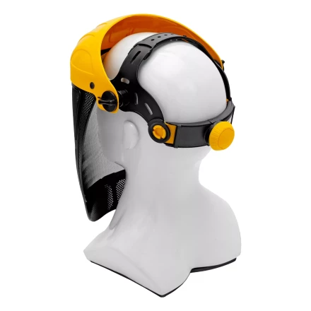 Щиток защитный лицевой с сеткой Denzel &quot;СВОНА&quot; НС-01 &quot;ЛЮКС&quot;, плавная регулировка храповик, 89196 купить в Магнитогорске