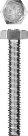 Болт ГОСТ 7798-70, M6 x 40 мм, 5 шт, кл. пр. 5.8, оцинкованный, ЗУБР 303086-06-040 купить в Магнитогорске