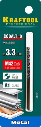 Сверла по металлу HSS-Co Оберон 29656-3.3 купить в Магнитогорске