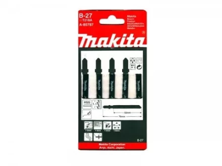 Пилки для лобзика Makita B-27 A-85787 по металлу 5.000 купить в Магнитогорске