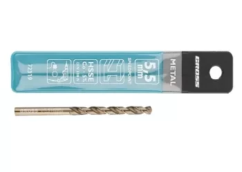 Сверло спиральное по металлу, 5,5 мм, HSS-Co  GROSS 72319 купить в Магнитогорске