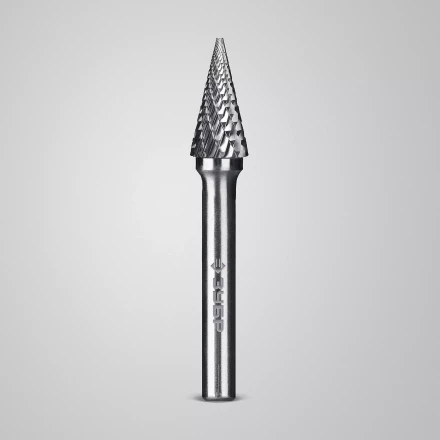 Зубр Твердосплавная борфреза M - конус с острым углом, 10 х 20 мм, угол 25° (28811-10-20) купить в Магнитогорске
