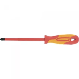 Отвертка диэлектрическая SL8*150мм CrMo до 1000В двухкомпонентная рукоятка Gross 12945