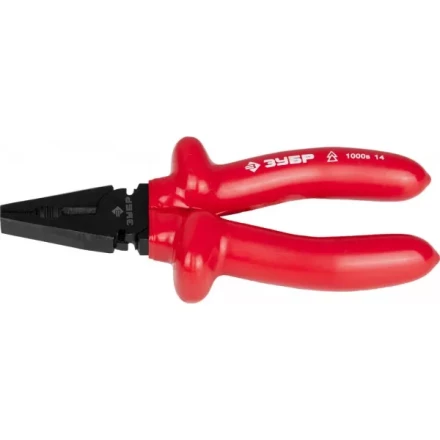 Плоскогубцы ЗУБР &quot;МАСТЕР&quot; &quot;ЭЛЕКТРИК&quot; комбинированные, диэлектрические, высоковольтные до ~1000В, 160мм 2214-1-16_z02 купить в Магнитогорске