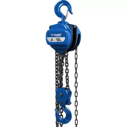 Таль цепная &quot;ТШ-2-12&quot; шестеренная, ЗУБР Профессионал 43083-2, 2т / 12м 43083-2_z01 купить в Магнитогорске