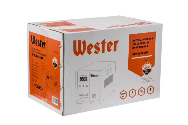 Стабилизатор напряжения WESTER STW10000NP купить в Магнитогорске