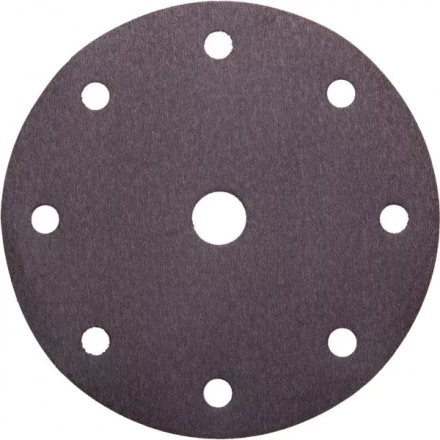 Круг шлифовальный URAGAN &quot;Универсальный водостойкий с покрытием стеарата цинка&quot; на липучке, 9 отв., P240, 150мм, 50шт 907-44114-240-50 купить в Магнитогорске