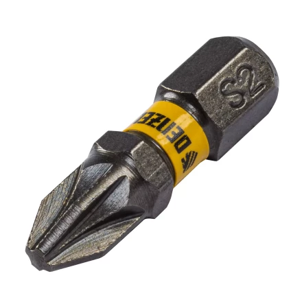 Бита PZ2х25, сталь S2, шестигранный профиль, 10 шт. Е 6,3 Denzel 11654 купить в Магнитогорске