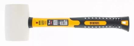 Киянка резиновая, 16 oz, белая резина, фибергласовая рукоятка Denzel 7711196 купить в Магнитогорске