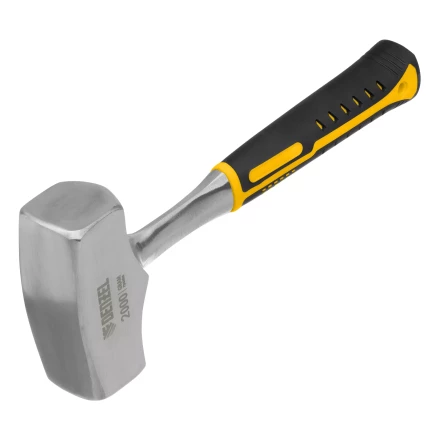 Кувалда 2 кг, цельнометаллическая, двухкомпонентная рукоятка Denzel 11013 купить в Магнитогорске