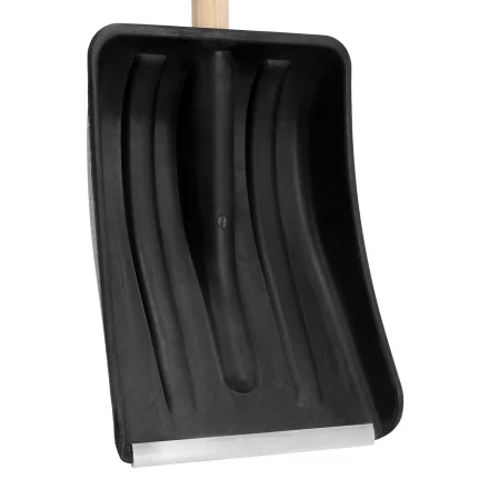 Лопата для уборки снега полипропиленовая Sparta, 275х365х870 мм, деревянный черенок, Россия 61653 купить в Магнитогорске