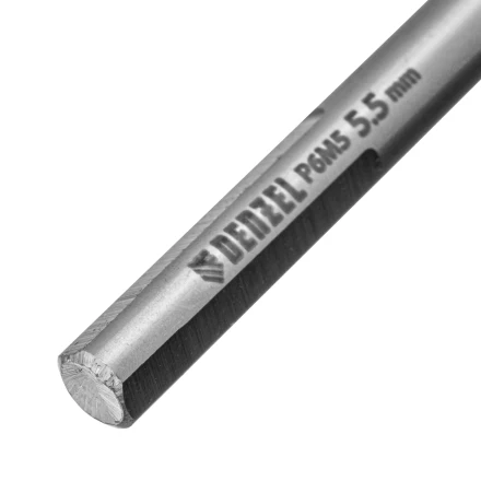 Сверло спиральное по металлу Denzel 5,5 x 93 мм, Р6М5, Golden Tip 718234 купить в Магнитогорске