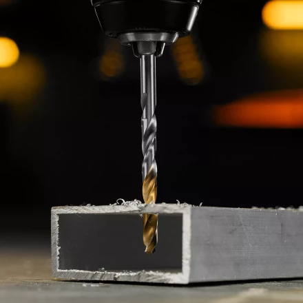 Сверло спиральное по металлу Denzel 5,5 x 93 мм, Р6М5, Golden Tip 718234 купить в Магнитогорске