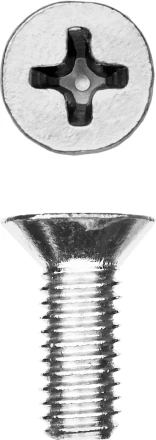 Винт DIN 965, M6 x 16 мм, 9 шт, кл. пр. 4.8, оцинкованный, ЗУБР 303116-06-016 купить в Магнитогорске