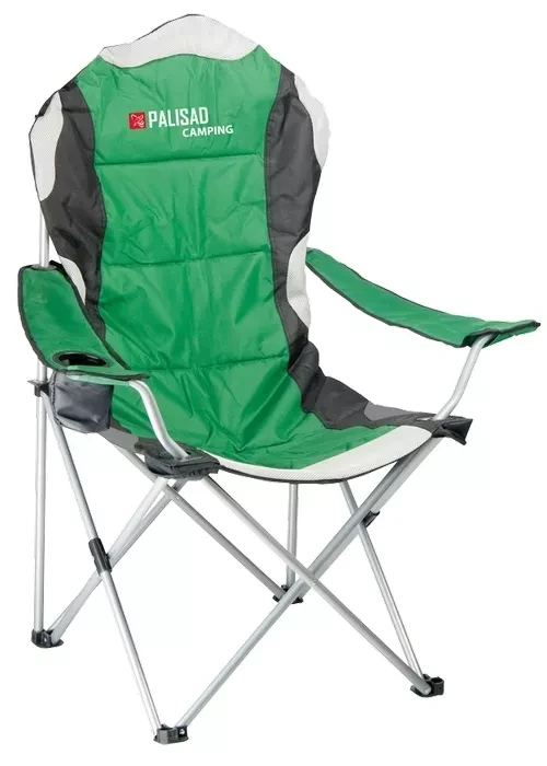 Кресло складное с подлокотниками и подстаканником 60х60х110/92 см PALISAD Camping 69592 купить в Магнитогорске