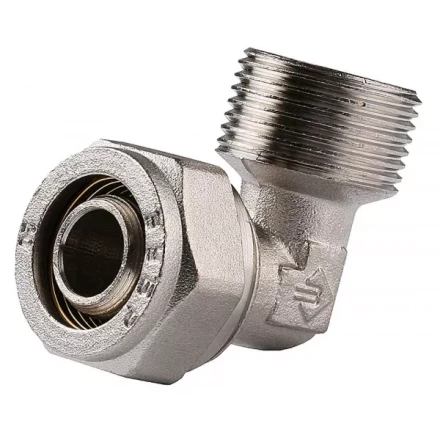 Уголок ЗУБР с наружной резьбой, цанга-штуцер,1/2"х20х2,0 мм, никель 51409-20-1/2 купить в Магнитогорске