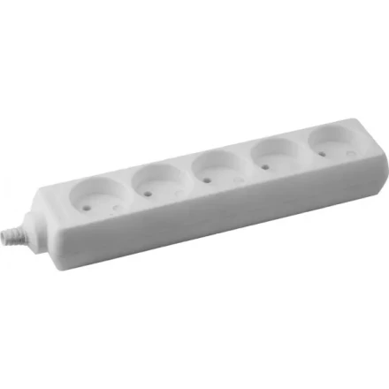 Колодка DEXX для удлинителя, 5 гнезд, макс мощность 3500Вт 55100-5 купить в Магнитогорске