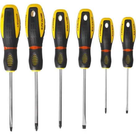 Набор STAYER &quot;PROFESSIONAL&quot; &quot;PROTech&quot;: Отвертки, Cr-Mo, эргономичная двухкомпонентная рукоятка, 6шт 25133-H6_z02 купить в Магнитогорске