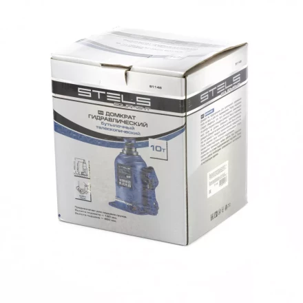 Домкрат гидравлический бутылочный телескопический 10 т подъем 180-450 мм Stels 51148 купить в Магнитогорске