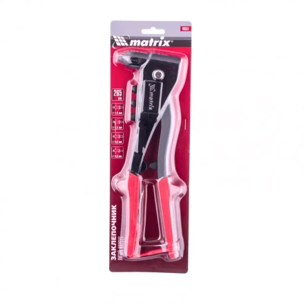 Заклепочник литой 260 мм заклепки 2,4-3,2-4,0-4,8 мм Matrix 40551 купить в Магнитогорске