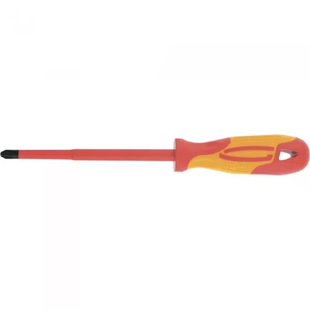 Отвертка диэлектрическая PH0*75мм CrMo до 1000В двухкомпонентная рукоятка Gross 12946 купить в Магнитогорске