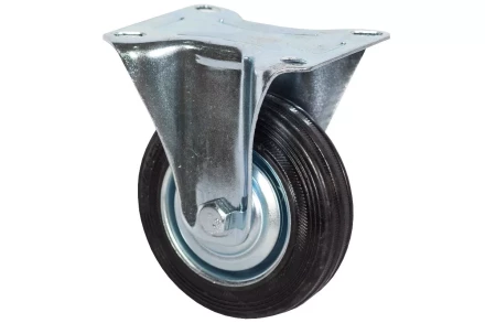 Аппаратное неповоротное колесо HITCH 200*44 резина черная FC80 (SZ084993) купить в Магнитогорске