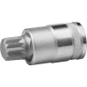 Торцовая бита-головка KRAFTOOL "INDUSTRIE QUALITAT", материал S2, SPLINE, сатинированная, 1/2", M16 27911-16_z01 купить в Магнитогорске
