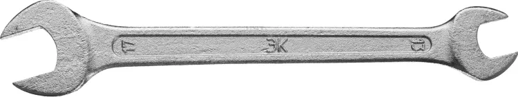 Ключ рожковый гаечный ЗУБР "СТАНДАРТ", оцинкованный, 13х17мм 27115-13-17 купить в Магнитогорске