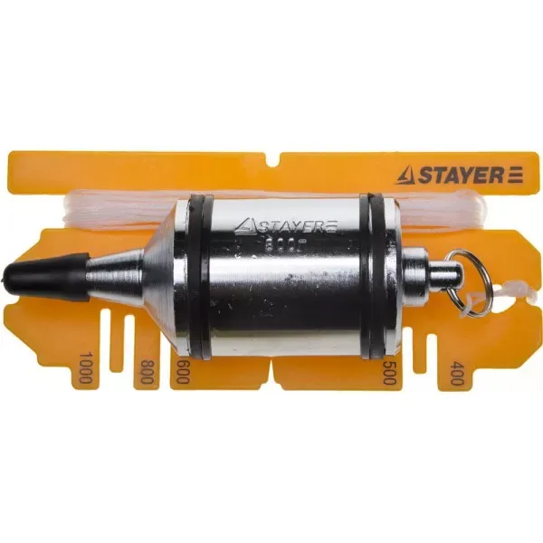 Отвес STAYER "PROFI" строительный со шнуром, с противоударными ободками, 800 г 06352-80 купить в Магнитогорске