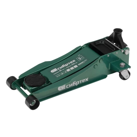 Домкрат гидравлический подкатной, 3 т, 85-490 мм, быстрый подъем, низкий подхват, проф.// Сибртех 50850 купить в Магнитогорске
