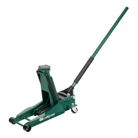 Домкрат гидравлический подкатной, 3 т, 85-490 мм, быстрый подъем, низкий подхват, проф.// Сибртех 50850 купить в Магнитогорске