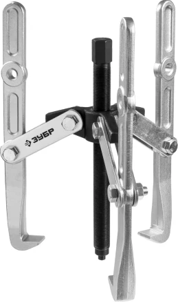 ЗУБР внешний d 55 - 390 мм, внутренний d 40 - 320 мм, шарнирный трехзахватный съемник с удлиненными захватами, Профессионал (43319-305) купить в Магнитогорске