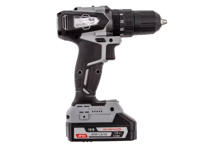 Аккумуляторная дрель-шуруповерт ИНТЕРСКОЛ ДАУ-13/18ВК (573.1.2.70) Li-ion АПИ (кейс, 2 х 1,5Ач, ЗУ) купить в Магнитогорске