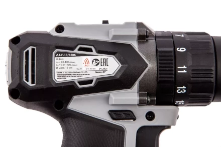 Аккумуляторная дрель-шуруповерт ИНТЕРСКОЛ ДАУ-13/18ВК (573.1.2.70) Li-ion АПИ (кейс, 2 х 1,5Ач, ЗУ) купить в Магнитогорске