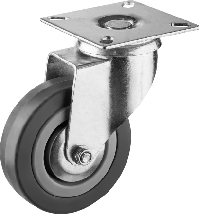 ЗУБР d 75 мм, г/п 50 кг, резина/полипропилен, поворотное колесо (30956-75-S) купить в Магнитогорске