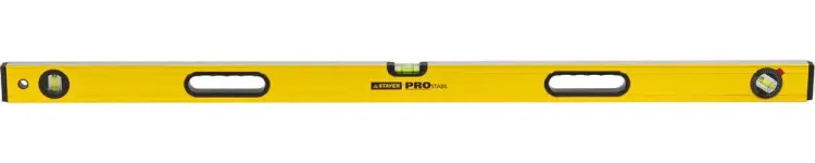 Уровень STAYER "PROFI" PROSTABIL профессион коробчатый, усилен, 2 фрезер поверх, 3 ампулы (1 поворотная), ручки, 120 см 3471-120_z01 купить в Магнитогорске