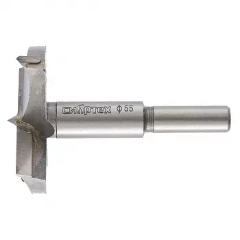 Сверло Форстнера по дереву 55 мм цилиндрический хвостовик СИБРТЕХ 704855 купить в Магнитогорске