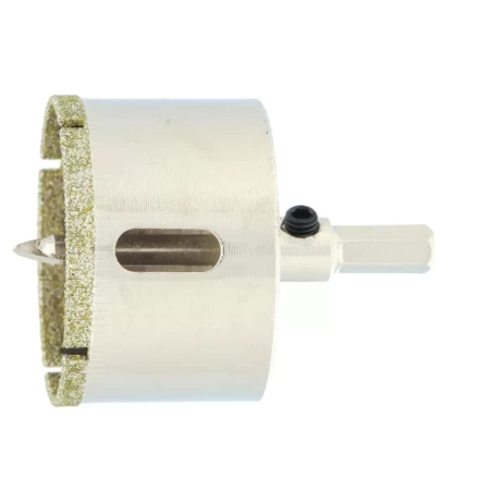 Сверло по керамической плитке и стеклу Сибртех, 45 х 55 мм, шестигранный хвостовик, с центрующим сверлом, 72721 купить в Магнитогорске