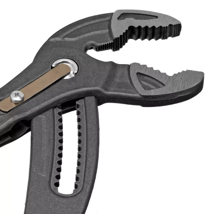 Клещи переставные Denzel 17907, кнопочный механизм, обливные рукоятки, 300 мм купить в Магнитогорске