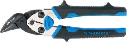 Ножницы по металлу&quot;PIRANHA&quot;МИНИ 185мм,прямой и правый рез,сталь-СrM,двухкомпонентные рукоятки GROSS 78361 купить в Магнитогорске