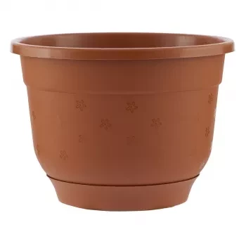 Горшок Флокс с поддоном терракотовый 1,5 л PALISAD 69221 купить в Магнитогорске