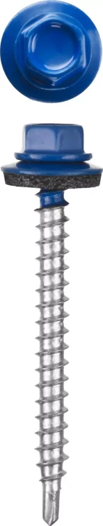 Саморезы СКМ кровельные, RAL 5005 синий насыщенный, 19 x 5.5 мм, 500 шт, для металлических конструкций, STAYER 30305-55-019-5005 купить в Магнитогорске