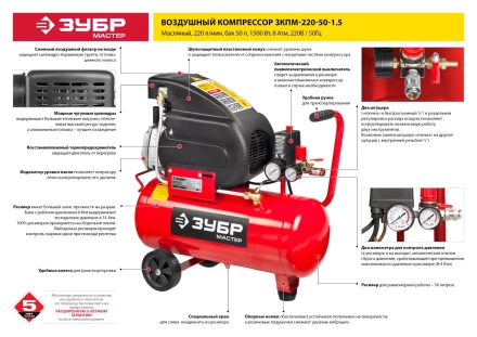Компрессор воздушный ЗКПМ-220-50-1.5 серия МАСТЕР купить в Магнитогорске