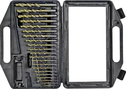 Набор сверл по мет 1,0-10,0мм 21шт белые, мет. коробка Кратон 1 05 01 018 купить в Магнитогорске