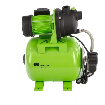 Насосная станция НС850-П, 850 Вт, напор 42 м, 3500 л/ч, ресивер 19 л Сибртех 97248 купить в Магнитогорске